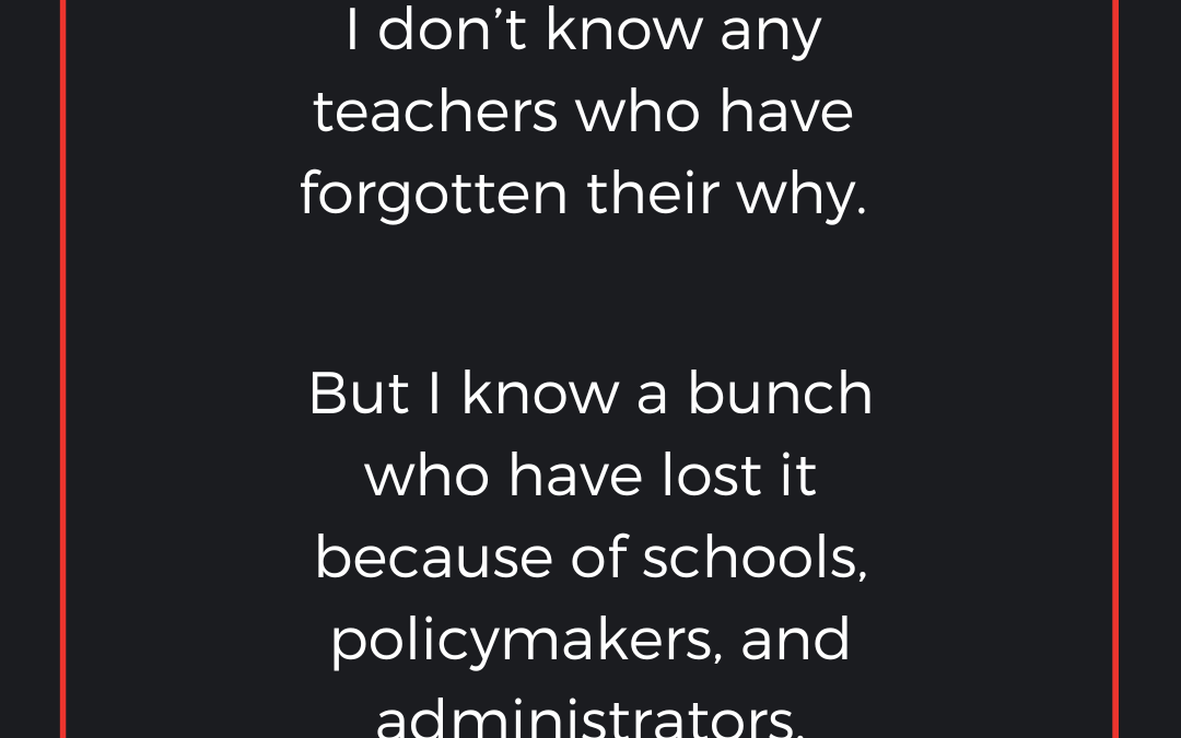 Remember your why!